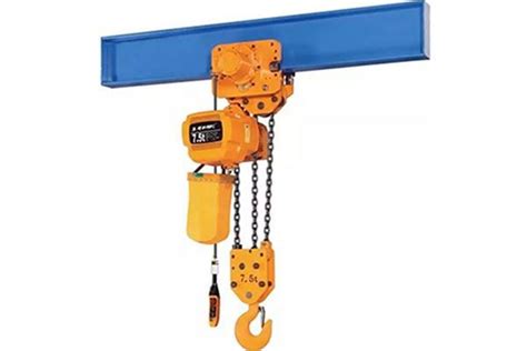 China 2 Ton Electric Chain Hoist With Electric Monorail Trolley