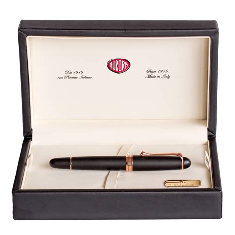 Aurora Satin Black Fountain Pen The Nibsmith