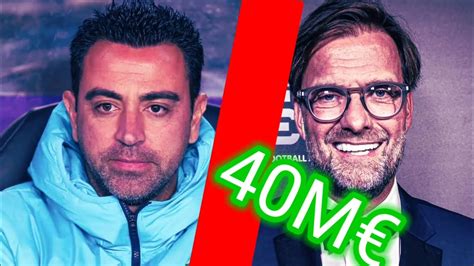 Officiel J Rguen Klopp Barcelone Plus M Xavi R Agit Et R Pond