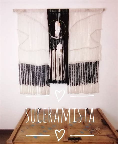 Alas de ángel ceramica macrame Diy