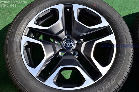 Toyota Rav Adventure Oem Factory Black Wheels Tires R