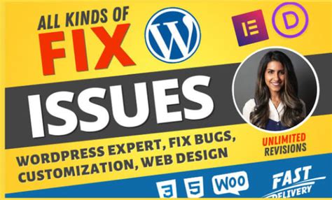 Fix Wordpress Website Issues Errors Bugs Html Css Elementor Pro