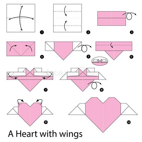 Instrucciones paso a paso cómo hacer papiroflexia un corazón con las