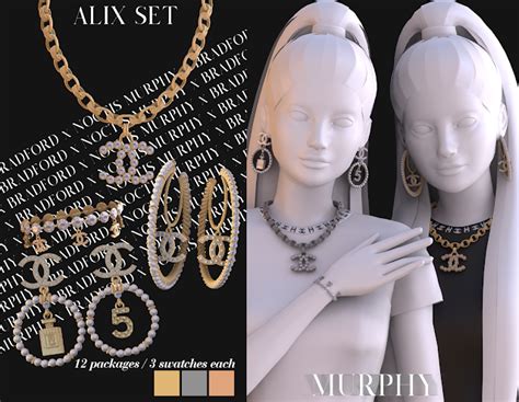 Chanel Jewelry Sets The Sims 4 P1 Sims4 Clove Share Asia Tổng Hợp