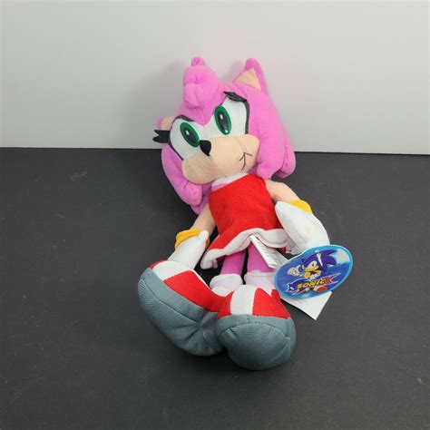 Toy Network Sega Sonic X The Hedgehog 15th Amy Rose Stuffed Plush Doll 2008 Tag Ebay