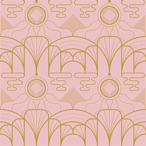 Pink Art Deco Peel And Stick Or Non Pasted Hd Phone Wallpaper Pxfuel