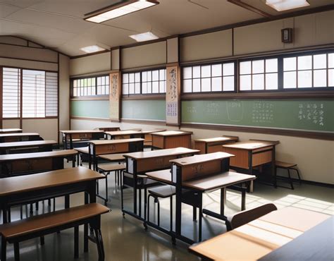 Krea Ai Japanese School Genkan Empty Japan School Genka