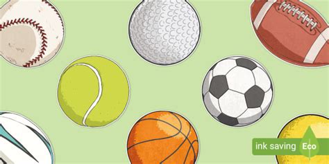 Sports Balls Display Cut-Outs (teacher made)