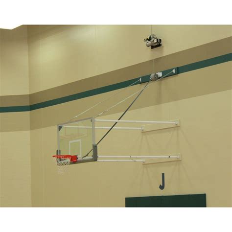 Gared 42” X 72” Four Point Fold Up Basketball Wall Mount Package Pro