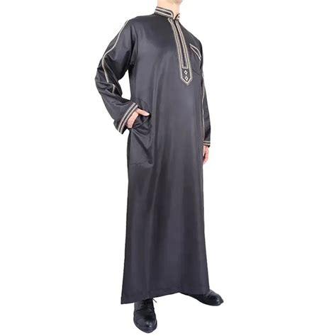 High Quality Long Fleece Men S Moroccan Islamic Clothing Thawb Khamis