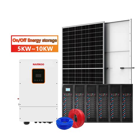 Solar Panel System 5kw 10kw 15kw 5000w Solar Photovoltaic System 5kw Solar Power Kit On Hybrid