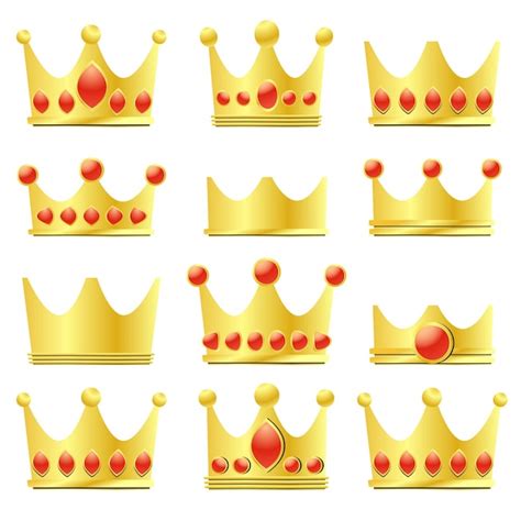 Premium Vector | The gold crown for king or royalty concept