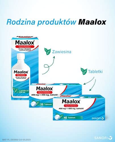 Maalox 35 Mg40 Mgml Zawiesina Doustna 250 Ml ᐈ Cena Opinie