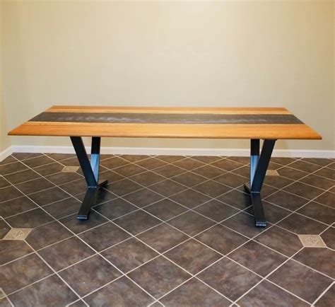 V Shaped Dining Table Base Industrial Base Set Of 2 Legs And Etsy