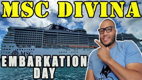 MSC Divina EMBARKATION DAY MY FIRST MSC Cruise Mscdivina