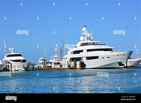 Marina At The Gulf Of Mexico Key West Florida Keys Stock Photo Alamy