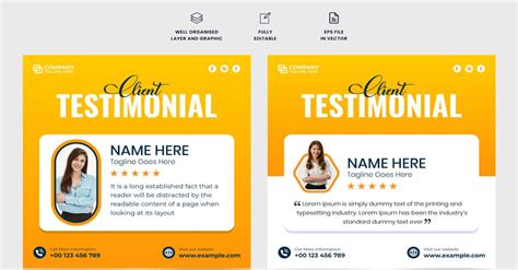 Client Testimonial Layout Template Vector Templatemonster