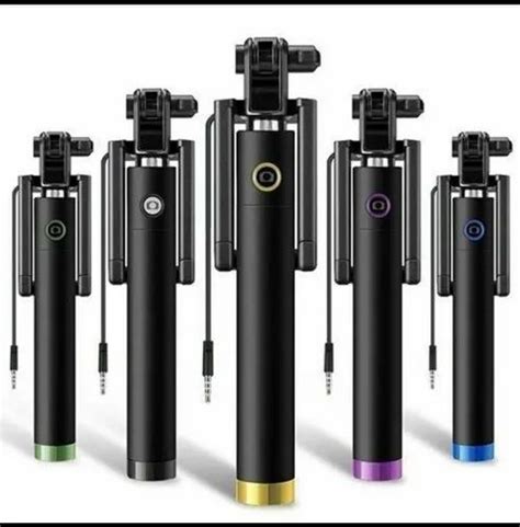 Black Abs Plastic Selfie Stick Smartphones At Piece In New Delhi