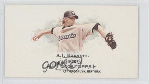 2008 Topps Allen Ginter S Mini 23 A J Burnett For Sale Online EBay