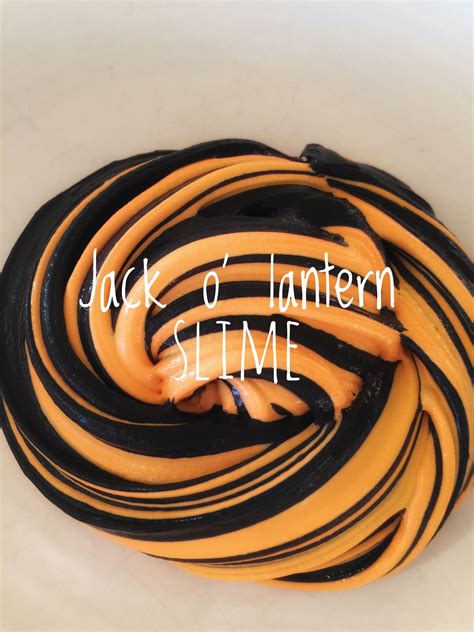 Halloween Slime Jack O Lantern Slime From Tini Slime On Etsy So Fun