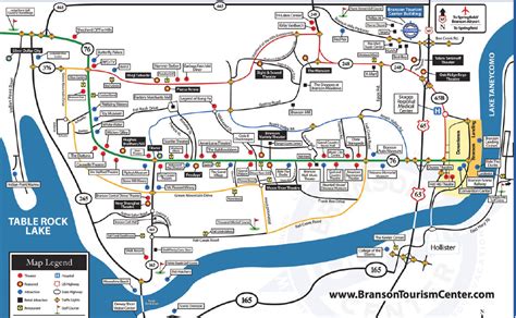 Printable Large Print Map Of Branson Mo