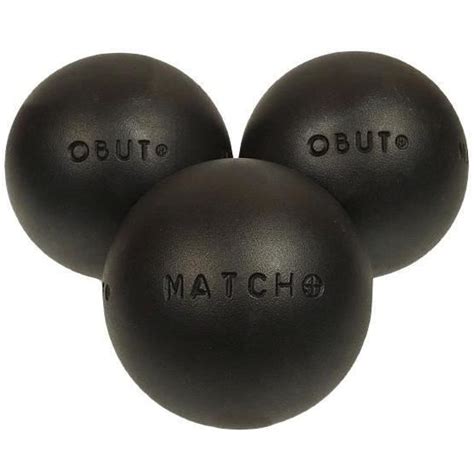 Boules De P Tanque Match Durete Mm Obut G Noir Cdiscount Sport