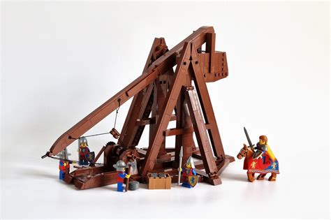 Lego Moc Medieval Trebuchet By Edge Of Bricks Rebrickable Build