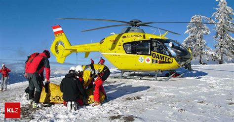 Hubschraubereinsätze Drei Schwerverletzt bei Skiunfällen am Klippitztörl