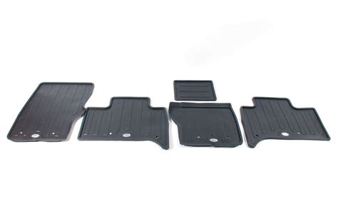 Genuine Land Rover Rubber Mat Set Front Rear 3 Pc RHD Espresso