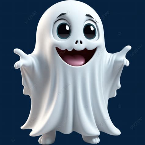 Desenho De Fantasma Fofo Em D Png Ativos Personagem Dia Das Bruxas