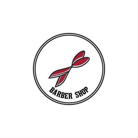 Barber Shop Logo Circle Vector Art At Vecteezy