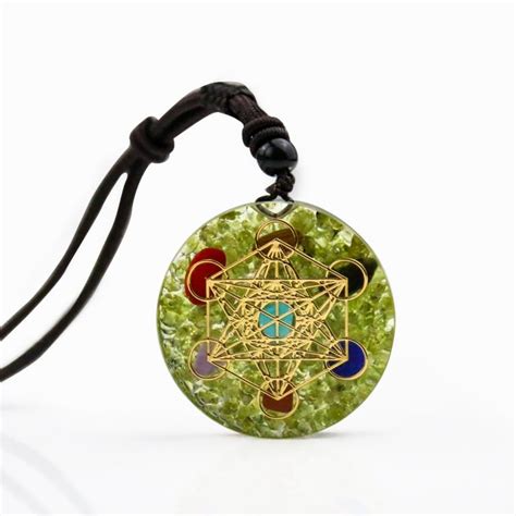 Metatron Cube Energy Orgone Pendant Necklace Orgone Pyramids