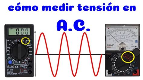 Cómo Medir Voltaje En Corriente Alterna Youtube