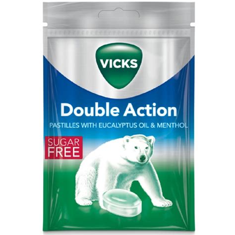 Köp Vicks Double Action Sockerfri 72 G På