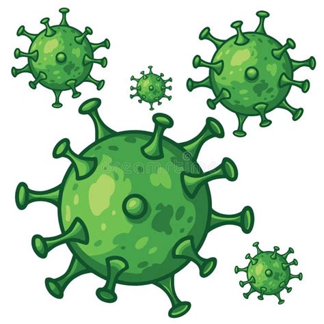 Coronavirus Covid Virus Vector Drawing Illustration Stock Vector