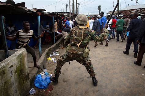 Clashes Erupt As Liberia Sets An Ebola Quarantine The New York Times