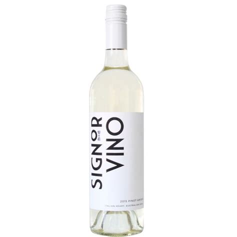 Signor Vino Ros Wine Bottle Pinot Grigio Wine