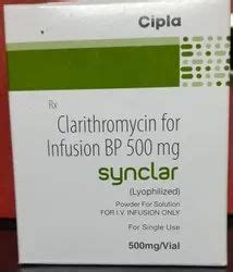 Clarithromycin Infusion Bp 500 Mg At Rs 900 Piece Pharmaceutical