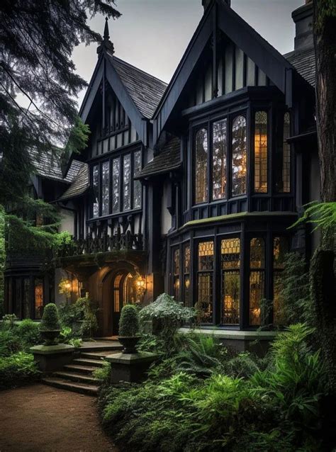 Pin By David Sonia On Places Fantasy House Gothic House Dream Home