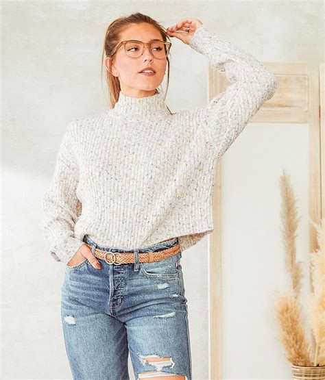 Willow And Root Cropped Sweater Womens Sweaters In Multi Buckle