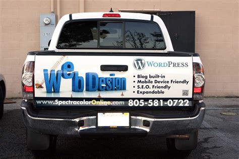 Custom Pickup Truck Tailgate Wraps | Spectracolor in Simi Valley CA