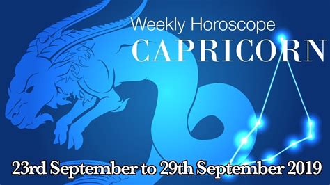 Capricorn Horoscope Capricorn Weekly Horoscope From Rd September