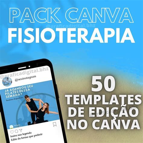 Pack Fisioterapia 50 Templates Editaveis Para Canva