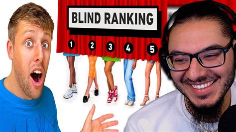 Sidemen Blind Ranking Moresidemen Reaction Youtube