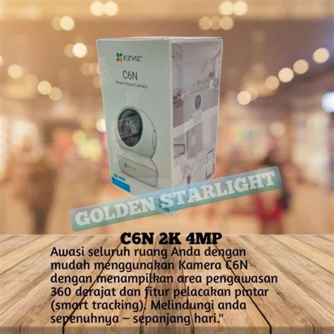 Promo Ezviz C6n 4mp 2k Smart Camera H265 Two Way Audio Diskon 13 Di