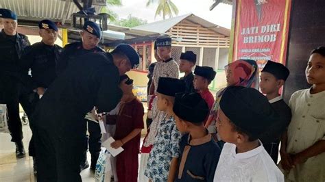 Syukuran Dan Santunan Yatim Warnai Peringatan Hut Ke Korps Brimob Di