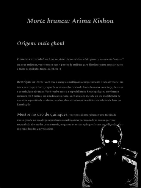 Morte Branca: Habilidades de Arima Kishou | PDF | Morte