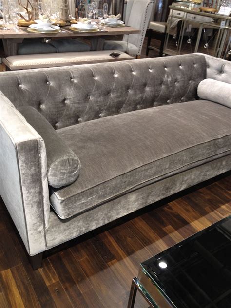 Grey velvet sofa – Artofit