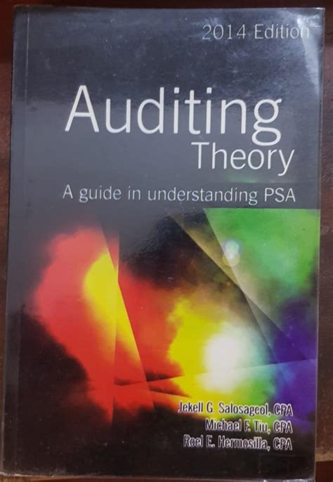 Auditing Theory A Guide In Understanding PSA 2014 Edition By Jekell G