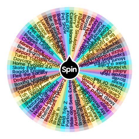 Roblox Games Popular Spin The Wheel Random Picker